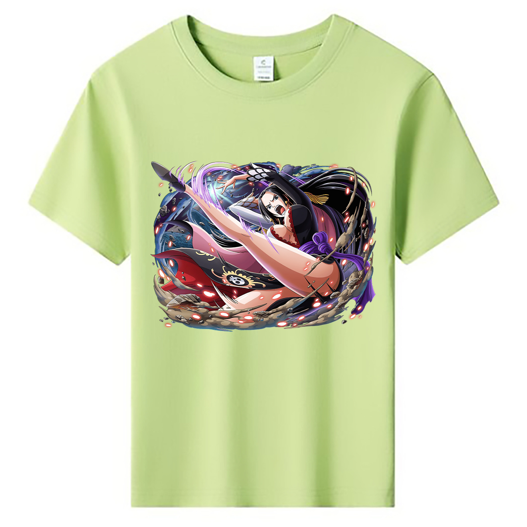 ワンピース ボア・ハンコック ONE PIECE Boa·Hancock 綿100％キッズTシャツ（フロントプリント）
